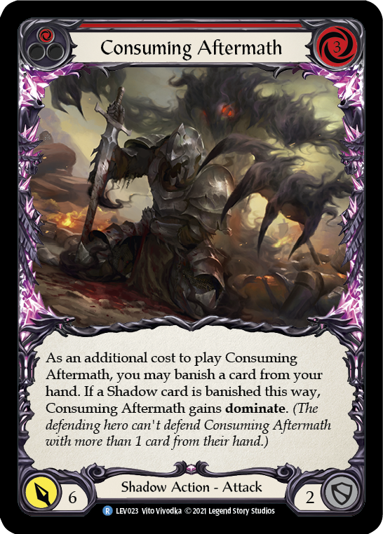 Consuming Aftermath (Red) [LEV023] (Monarch Levia Blitz Deck) | The Gaming Verse