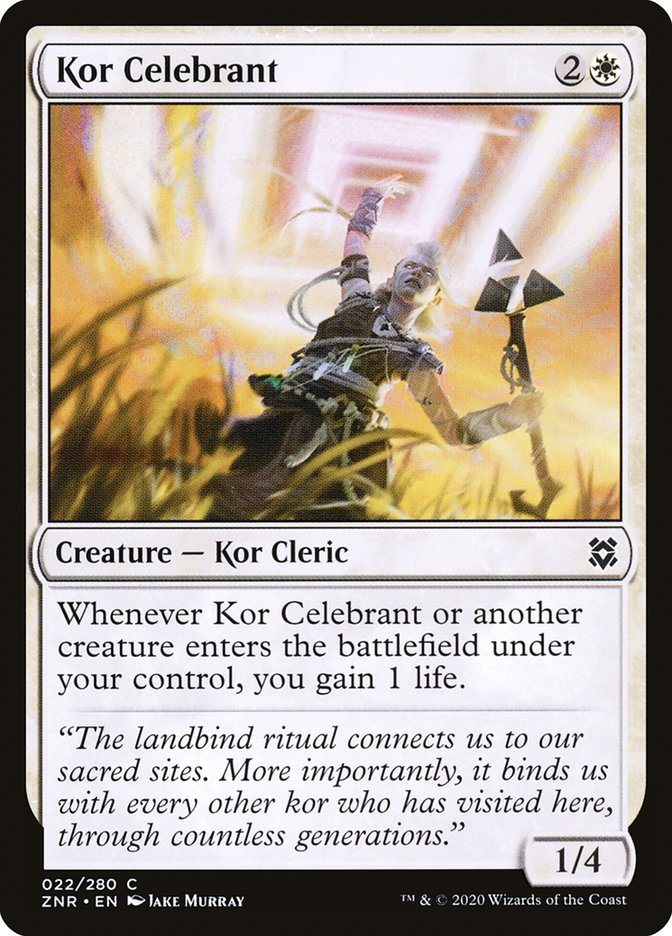 Kor Celebrant [Zendikar Rising] | The Gaming Verse