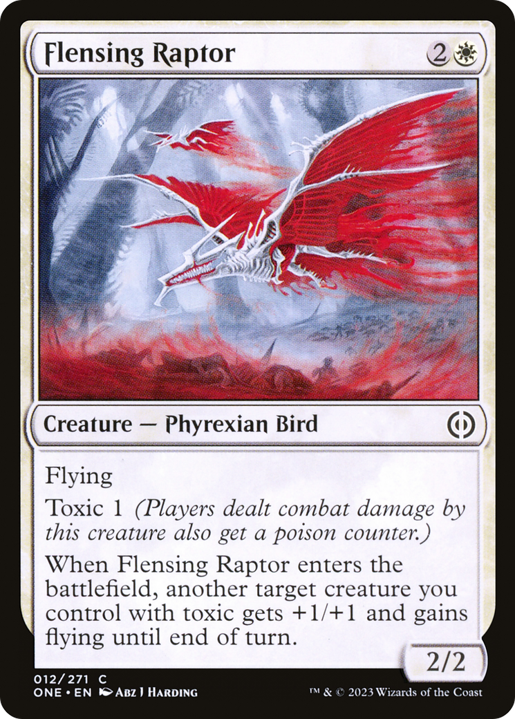 Flensing Raptor [Phyrexia: All Will Be One] | The Gaming Verse