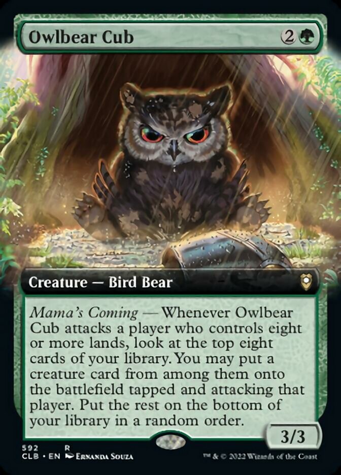 Owlbear Cub (Extended Art) [Commander Legends: Battle for Baldur's Gate] | The Gaming Verse