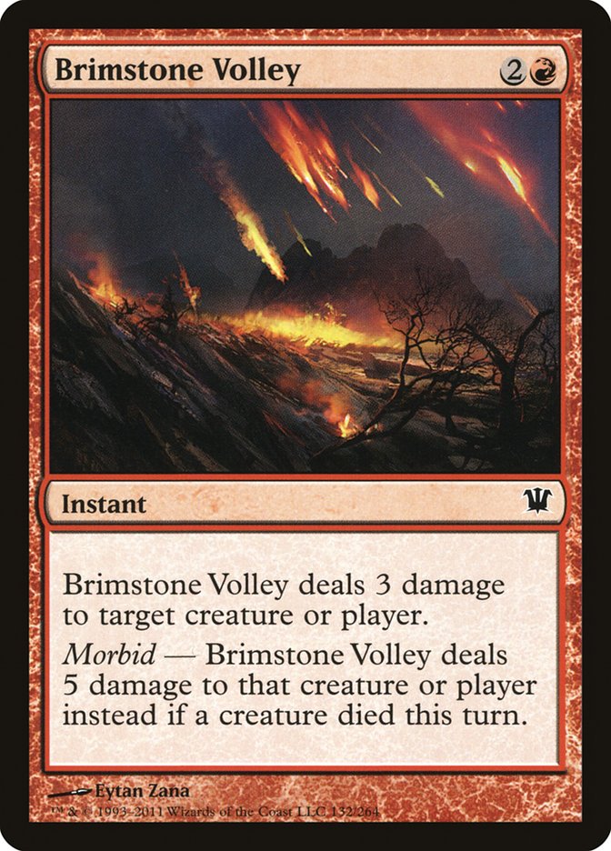 Brimstone Volley [Innistrad] | The Gaming Verse