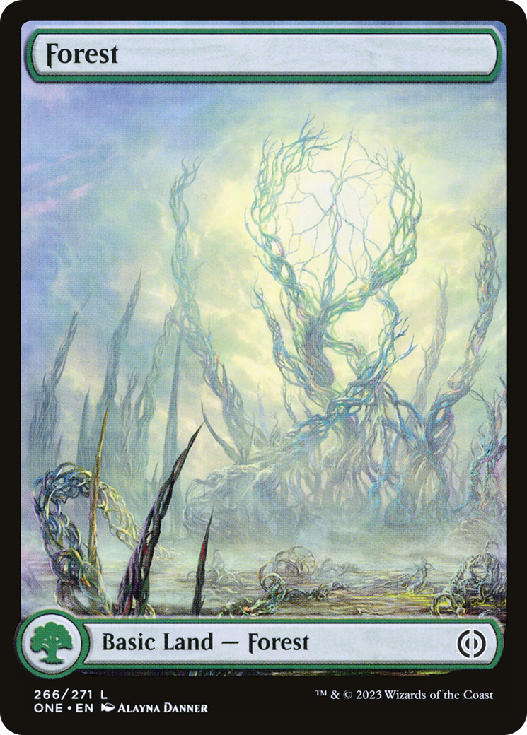 Forest (266) (Full-Art) [Phyrexia: All Will Be One] | The Gaming Verse