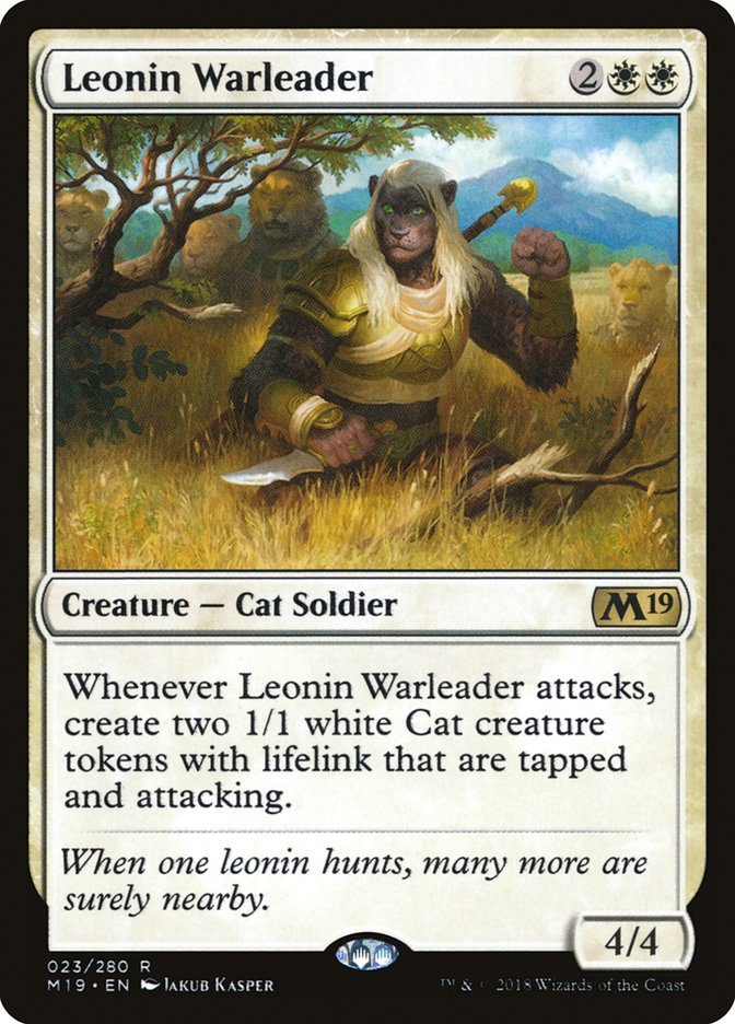 Leonin Warleader [Core Set 2019] | The Gaming Verse