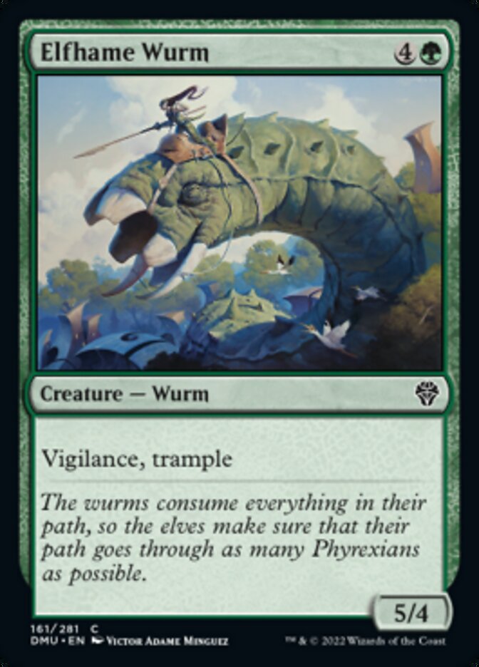 Elfhame Wurm [Dominaria United] | The Gaming Verse