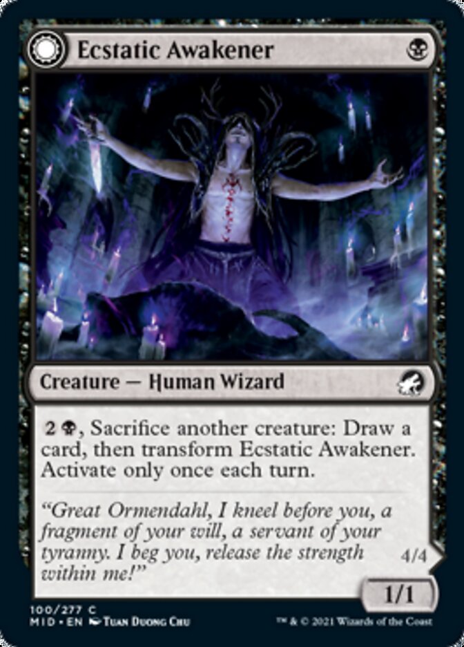 Ecstatic Awakener // Awoken Demon [Innistrad: Midnight Hunt] | The Gaming Verse