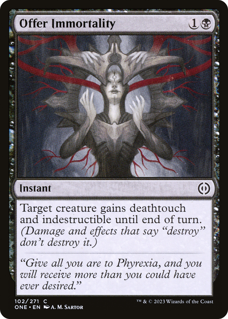 Offer Immortality [Phyrexia: All Will Be One] | The Gaming Verse