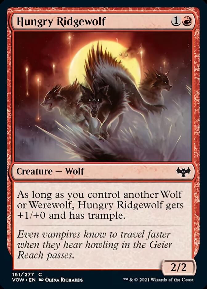 Hungry Ridgewolf [Innistrad: Crimson Vow] | The Gaming Verse