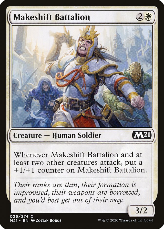 Makeshift Battalion [Core Set 2021] | The Gaming Verse