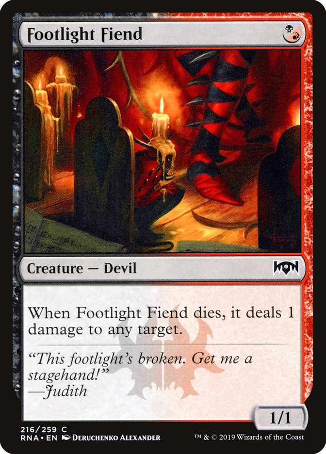 Footlight Fiend [Ravnica Allegiance] | The Gaming Verse