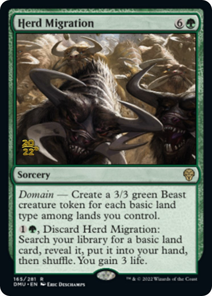 Herd Migration [Dominaria United Prerelease Promos] | The Gaming Verse