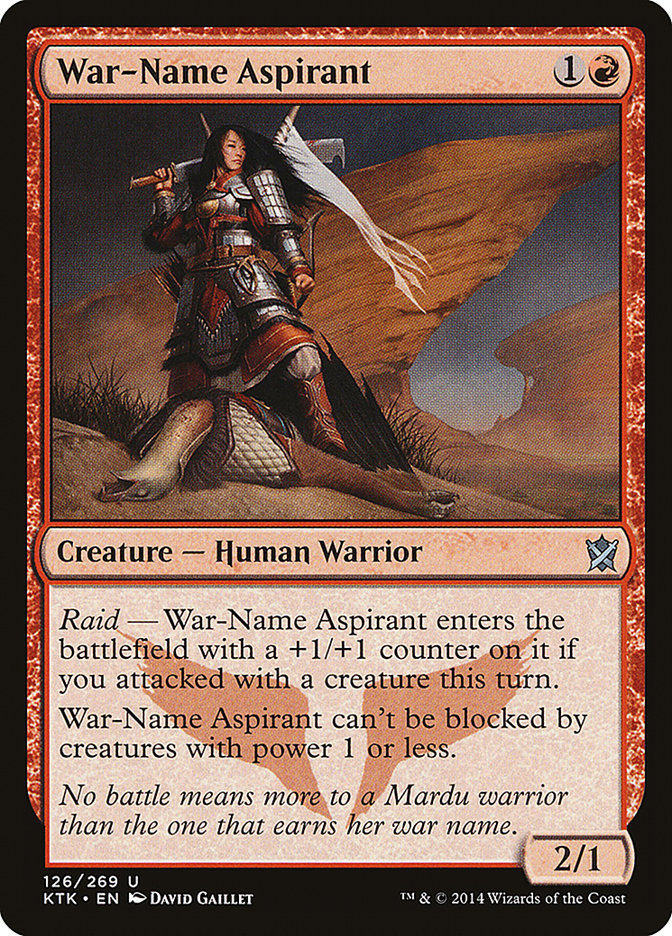 War-Name Aspirant [Khans of Tarkir] | The Gaming Verse