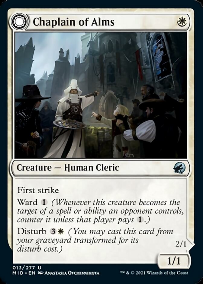 Chaplain of Alms // Chapel Shieldgeist [Innistrad: Midnight Hunt] | The Gaming Verse