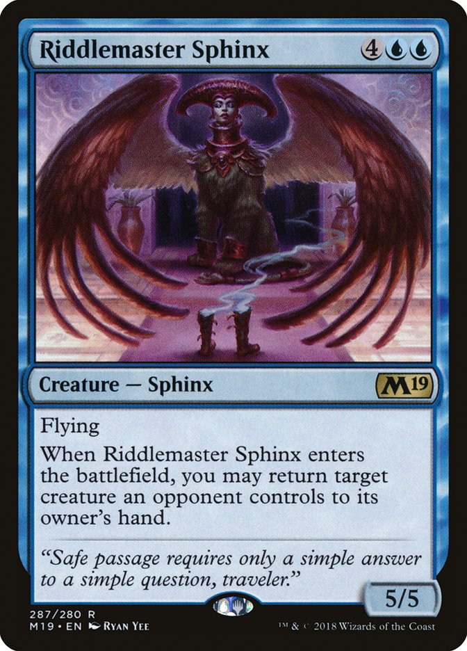 Riddlemaster Sphinx [Core Set 2019] | The Gaming Verse