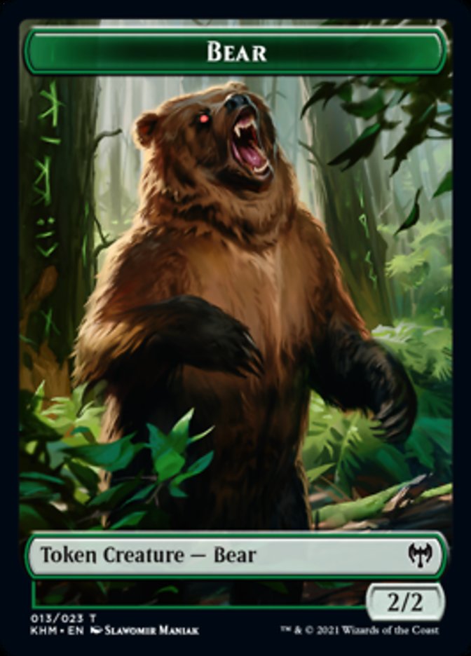 Bear Token [Kaldheim] | The Gaming Verse