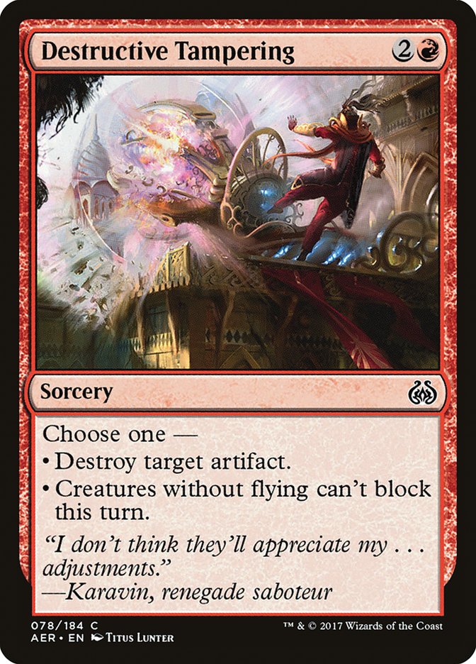 Destructive Tampering [Aether Revolt] | The Gaming Verse