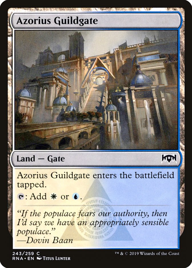 Azorius Guildgate (243/259) [Ravnica Allegiance] | The Gaming Verse