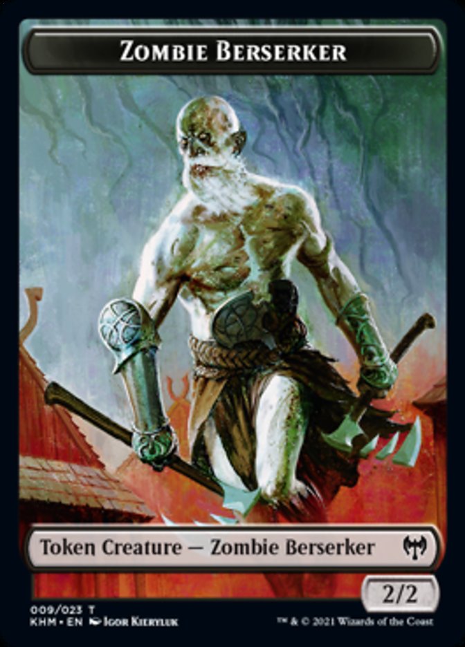 Zombie Berserker Token [Kaldheim] | The Gaming Verse