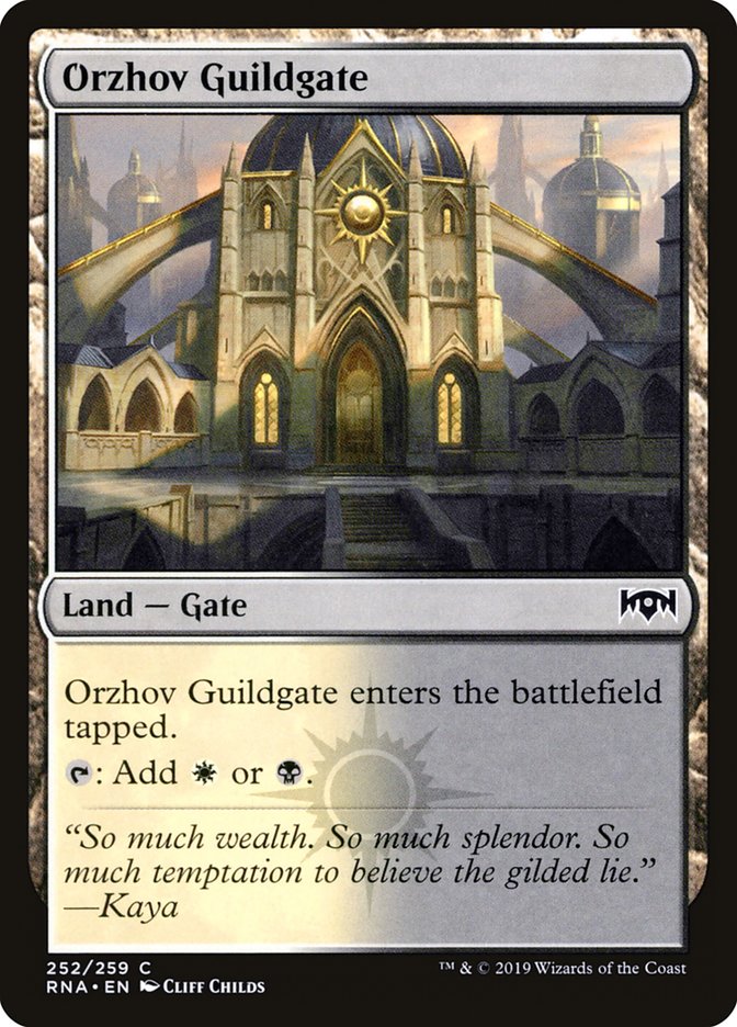 Orzhov Guildgate (252/259) [Ravnica Allegiance] | The Gaming Verse