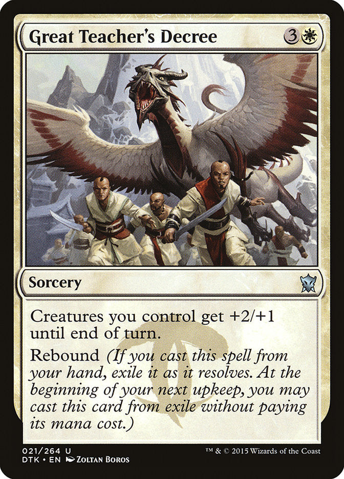 Great Teacher's Decree [Dragons of Tarkir] | The Gaming Verse