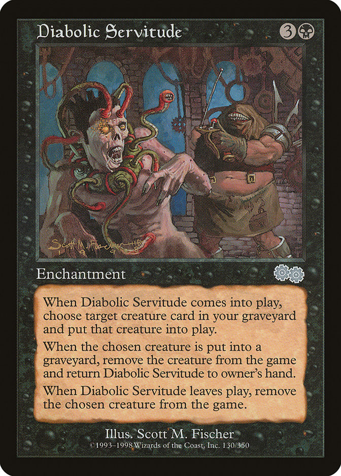 Diabolic Servitude [Urza's Saga] | The Gaming Verse