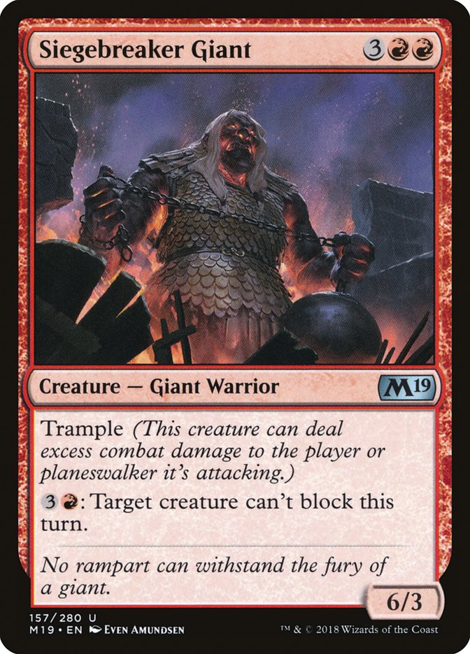 Siegebreaker Giant [Core Set 2019] | The Gaming Verse