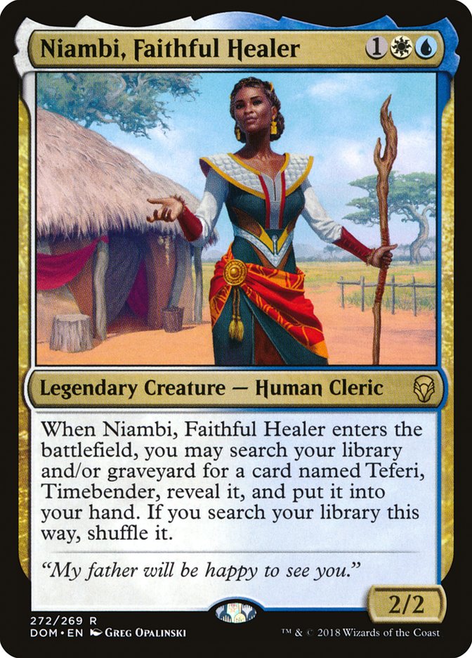 Niambi, Faithful Healer [Dominaria] | The Gaming Verse