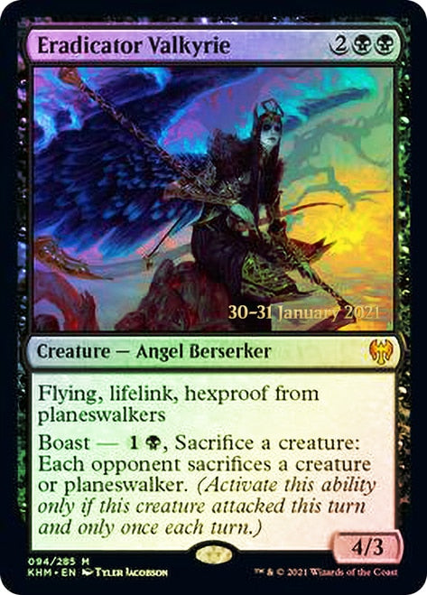 Eradicator Valkyrie  [Kaldheim Prerelease Promos] | The Gaming Verse