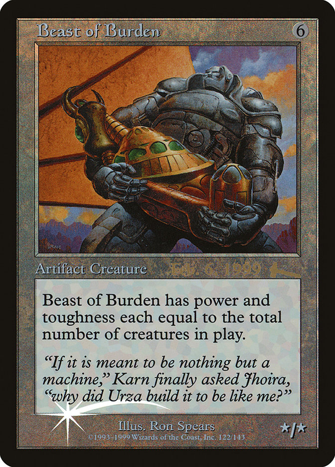 Beast of Burden [Urza's Legacy Promos] | The Gaming Verse