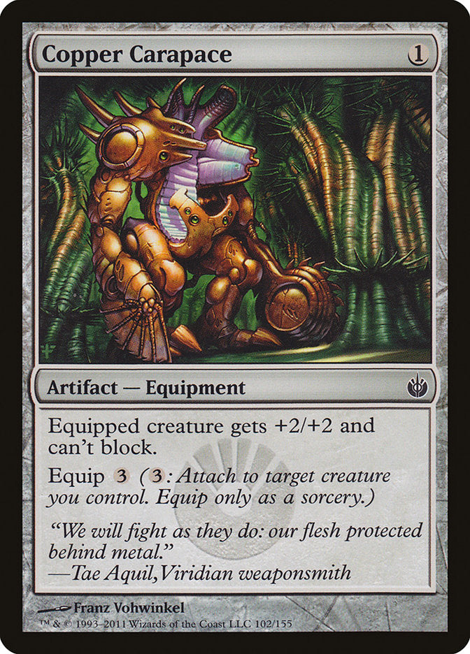 Copper Carapace [Mirrodin Besieged] | The Gaming Verse