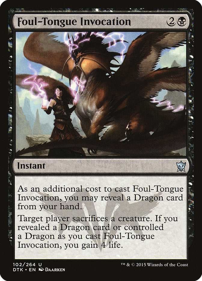 Foul-Tongue Invocation [Dragons of Tarkir] | The Gaming Verse