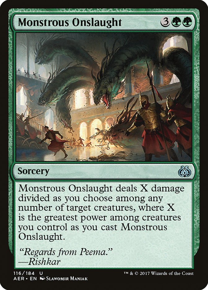 Monstrous Onslaught [Aether Revolt] | The Gaming Verse