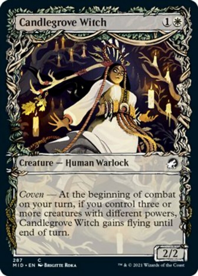 Candlegrove Witch (Showcase Equinox) [Innistrad: Midnight Hunt] | The Gaming Verse