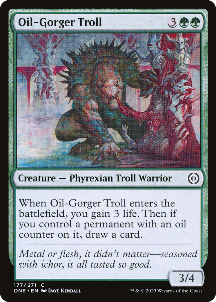 Oil-Gorger Troll [Phyrexia: All Will Be One] | The Gaming Verse