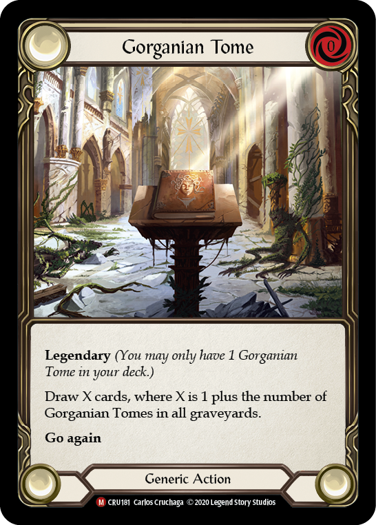 Gorganian Tome [CRU181] 1st Edition Rainbow Foil | The Gaming Verse