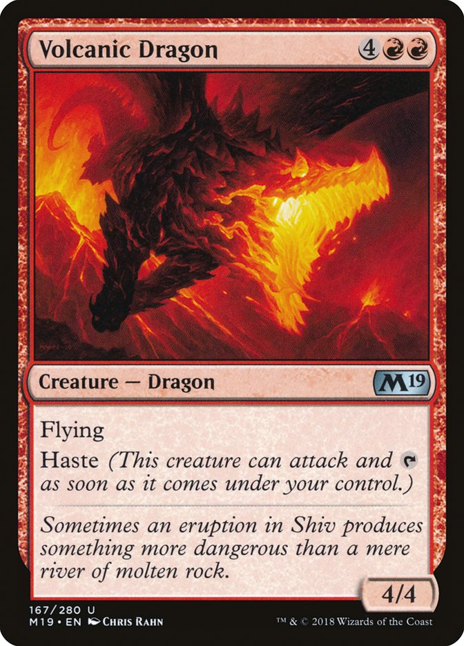 Volcanic Dragon [Core Set 2019] | The Gaming Verse