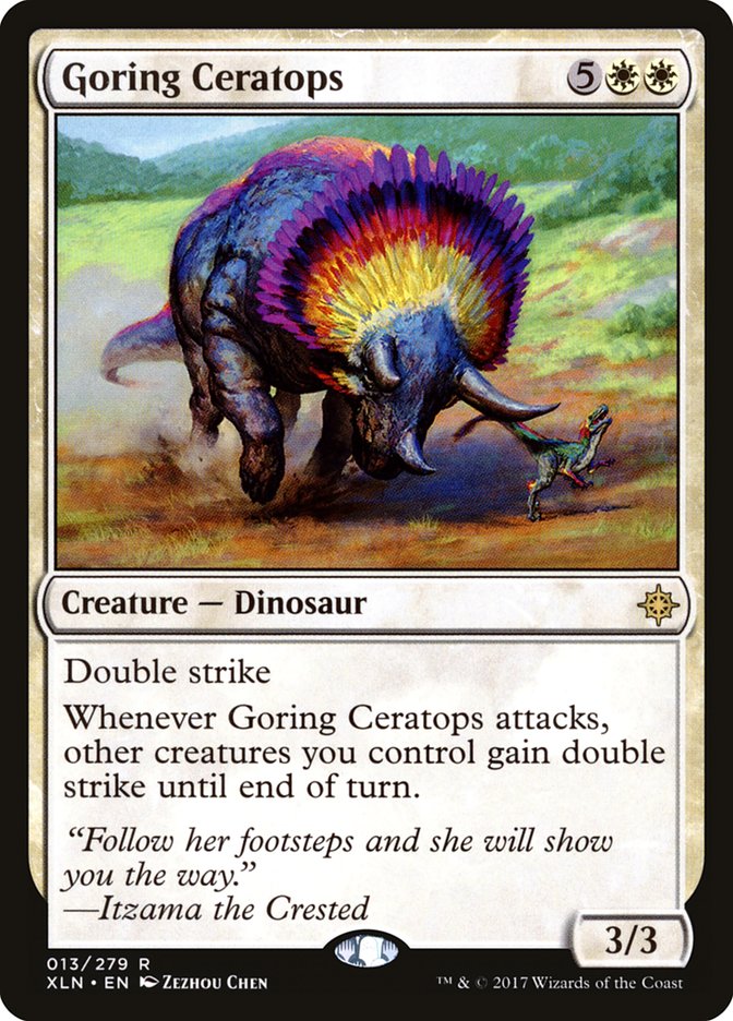 Goring Ceratops [Ixalan] | The Gaming Verse