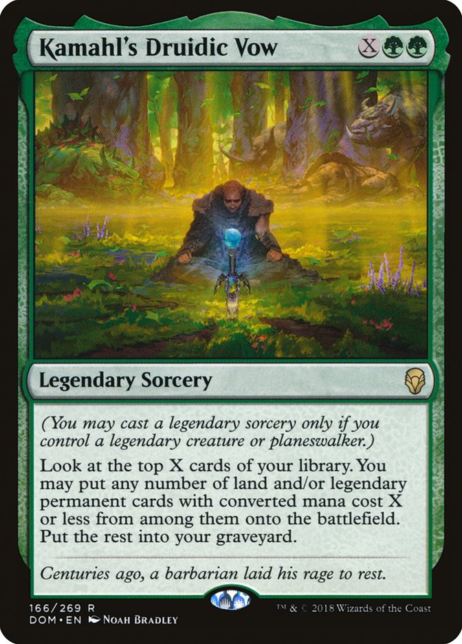 Kamahl's Druidic Vow [Dominaria] | The Gaming Verse