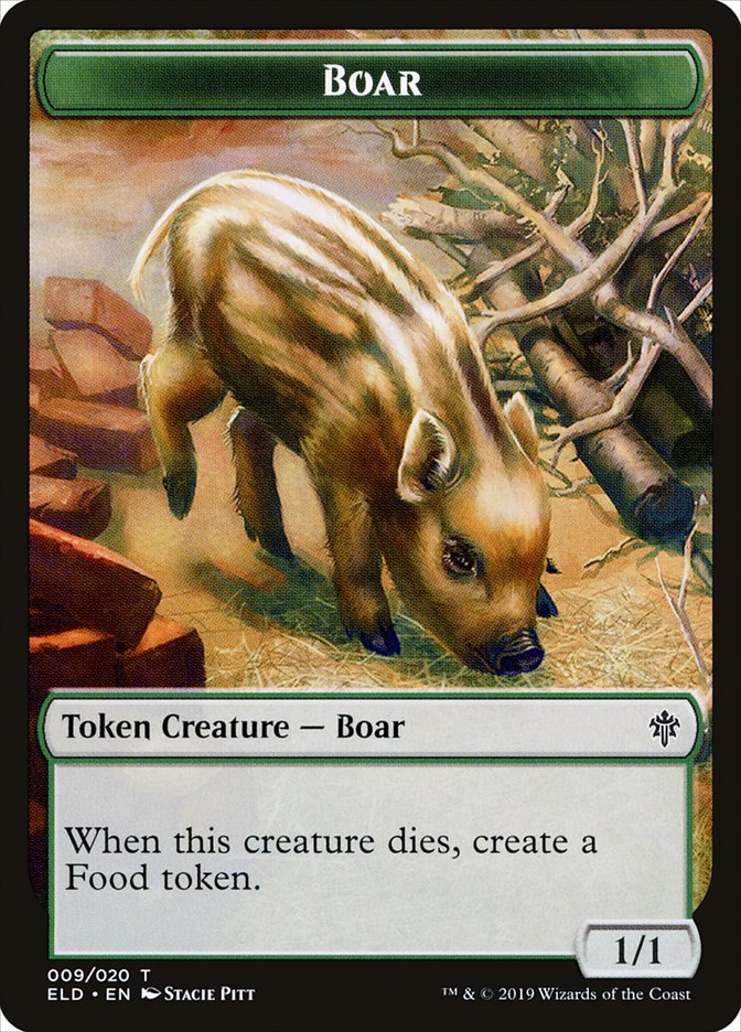 Boar [Throne of Eldraine Tokens] | The Gaming Verse