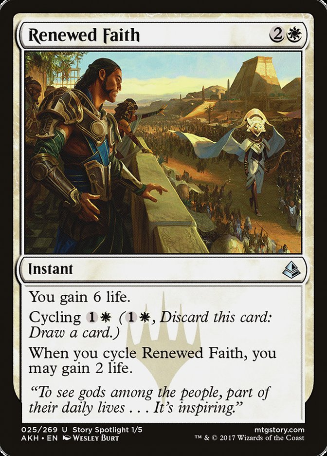 Renewed Faith [Amonkhet] | The Gaming Verse