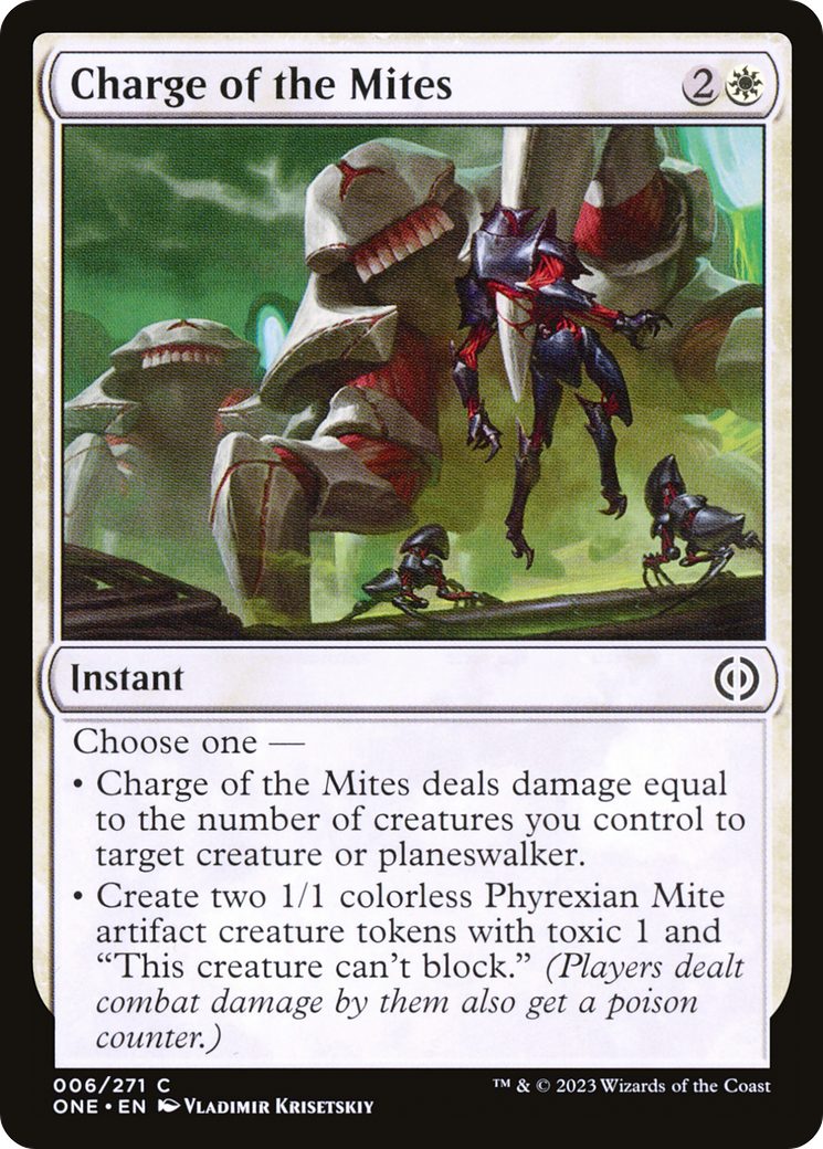 Charge of the Mites [Phyrexia: All Will Be One] | The Gaming Verse