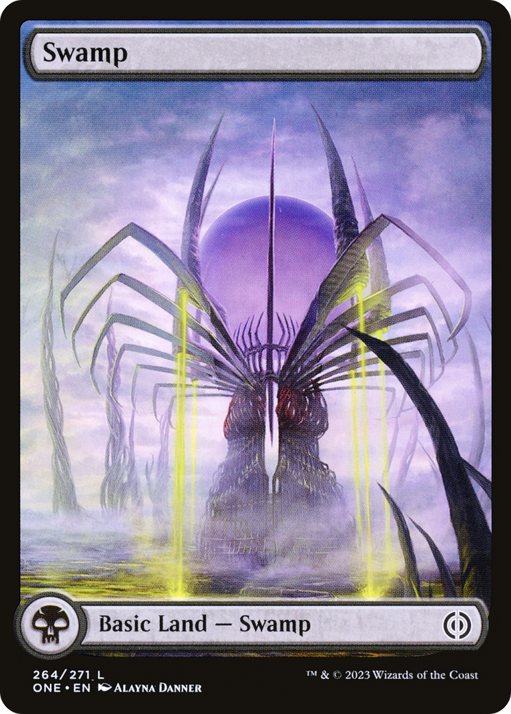 Swamp (264) (Full-Art) [Phyrexia: All Will Be One] | The Gaming Verse