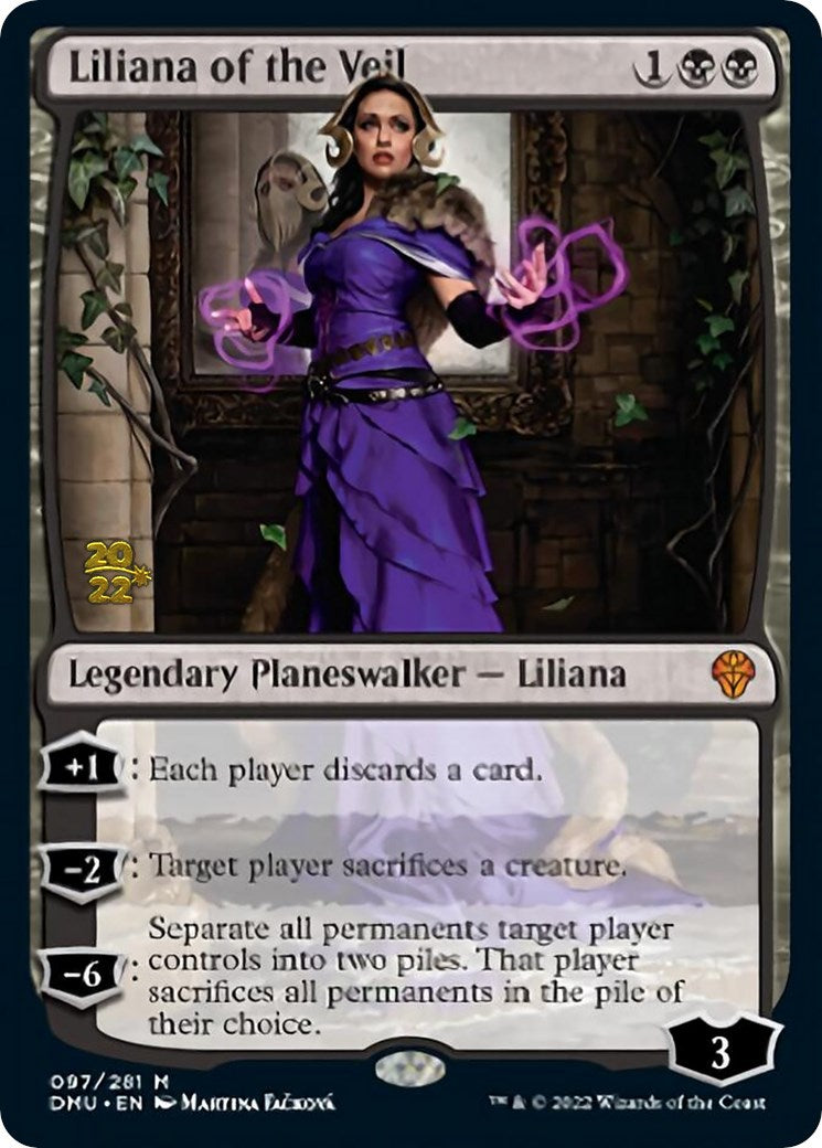 Liliana of the Veil [Dominaria United Prerelease Promos] | The Gaming Verse