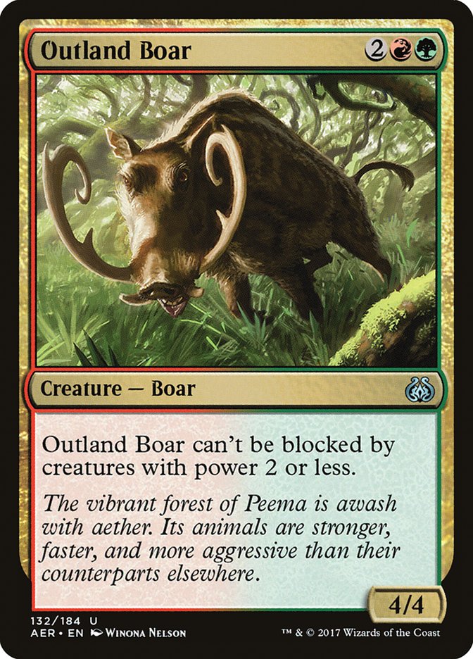 Outland Boar [Aether Revolt] | The Gaming Verse