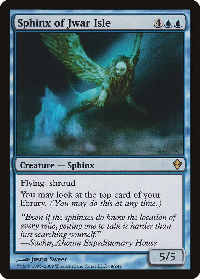 Sphinx of Jwar Isle [Zendikar] | The Gaming Verse