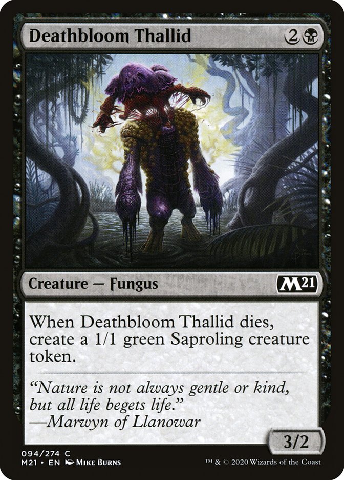 Deathbloom Thallid [Core Set 2021] | The Gaming Verse