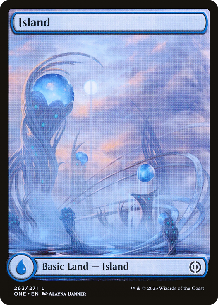 Island (263) (Full-Art) [Phyrexia: All Will Be One] | The Gaming Verse