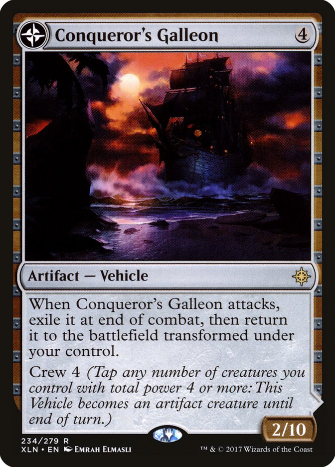 Conqueror's Galleon // Conqueror's Foothold [Ixalan] | The Gaming Verse