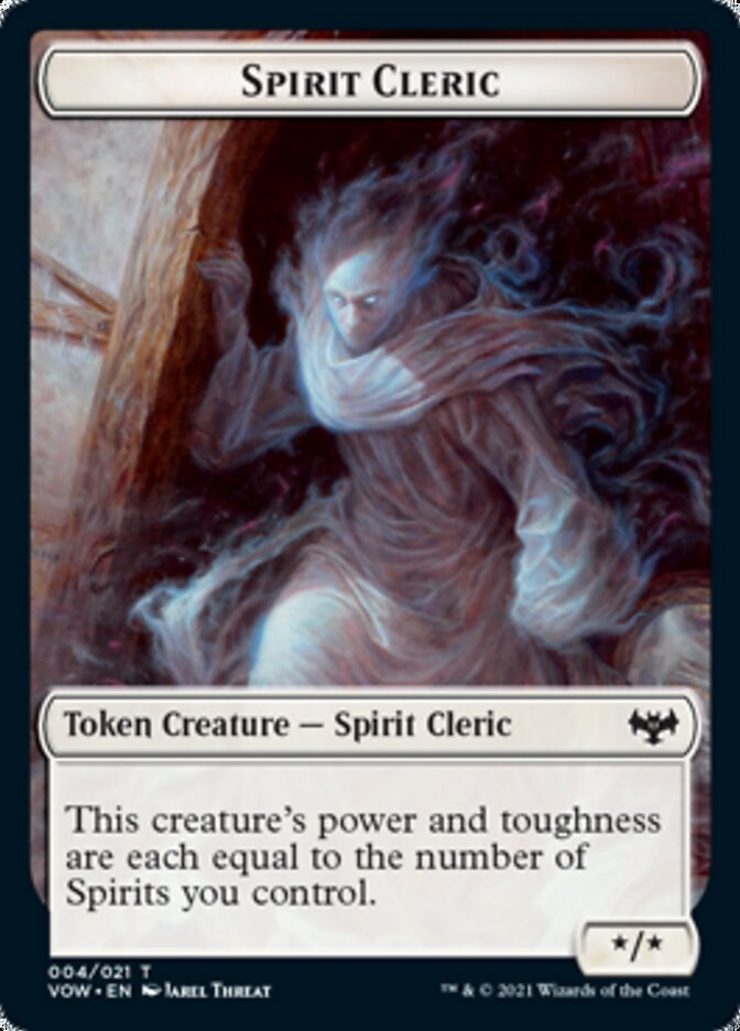 Spirit Cleric Token [Innistrad: Crimson Vow Tokens] | The Gaming Verse