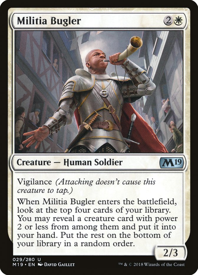 Militia Bugler [Core Set 2019] | The Gaming Verse