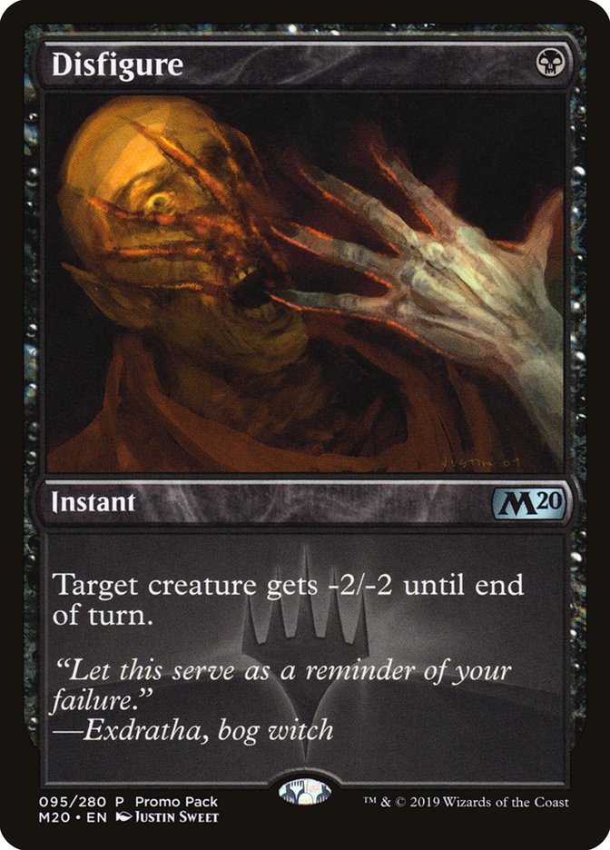 Disfigure (Promo Pack) [Core Set 2020 Promos] | The Gaming Verse